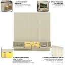 Ver imagem 2 de Home para TV 230 Majestade Luminare LED Off White - Gelius