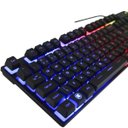 Ver imagem 3 de Kit Teclado Mouse Gamer Computador Pc Usb Abnt2 Iluminado Led Rgb Exbom BK-G550 Preto
