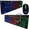 Kit Teclado Mouse Headset Gamer Computador Usb Abnt2 Iluminado Led Rgb BK-G550 GH-X30 Preto/ - 4