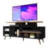 Rack para TV 65 Polegadas Preto Canela Viena Carmolar - 2