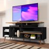 Rack para TV 65 Polegadas Preto Canela Viena Carmolar - 1