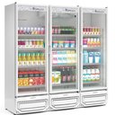Ver imagem 1 de Expositor Vertical 3 Portas de Vidro Gcvr1450 Gelopar Refrigerador 1468 Litros Branco 220v