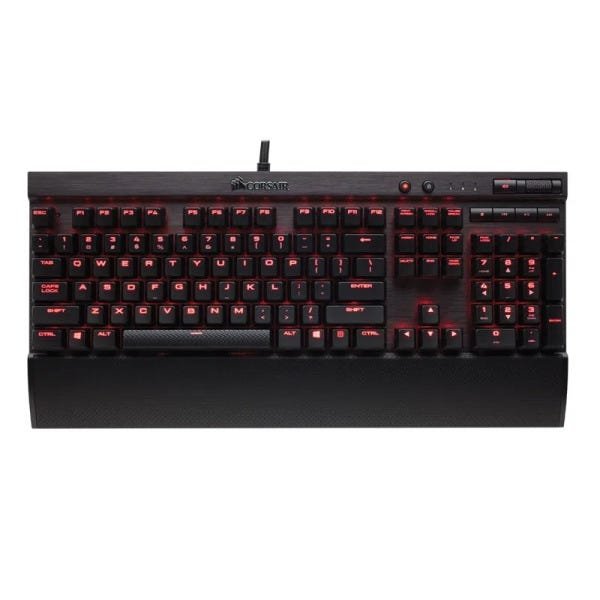Teclado Gamer Corsair Rapidfire Retroiluminação Red Cherry MX