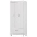 Ver imagem 1 de Guarda Roupa Solteiro 03 Portas 31060 Branco Demobile Branco