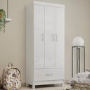 Ver mais imagens de Guarda Roupa Solteiro 03 Portas 31060 Branco Demobile Branco