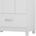 Ver imagem 3 de Guarda Roupa Solteiro 03 Portas 31060 Branco Demobile Branco