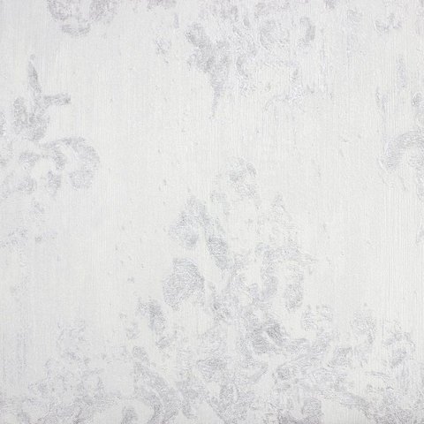 Papel de Parede Adamascado Cinza e Off White com Cola Inclusa