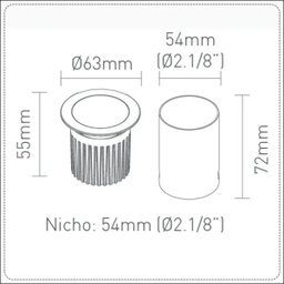 EMBUTIDO DE PISO FLAT 3927-S-PM 4W 2700K PRETO - 3