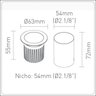 EMBUTIDO DE PISO FLAT 3927-S-PM 4W 2700K PRETO - 3