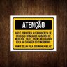 Kit 10 Placas Atenção Vamos Zelar Segurança Crianças Garagem - 1