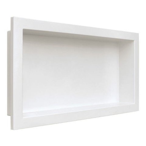 Nicho Banheiro Embutir 30x60cm Plástico Branco - Metasul