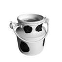 Ver imagem 1 de Kit 10 Leiteiras Malhadas 1000 Ml , Fazendinha , Latão