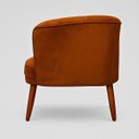 Ver imagem 7 de Poltrona Decorativa para Recepção Pés de Madeira Natural Tecido Veludo Premium Suporta 120kg