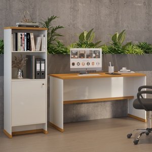 Conjunto Escritório Mesa e Armário Office Berlin - Vianossa