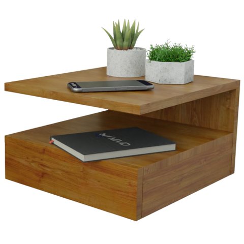 Mesa de Cabeceira Gaveta e Prateleira Imbuia