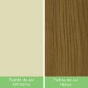 Ver mais imagens de Painel TV 65 Polegadas Lian Casa 812 Nature Off White 2 Portas Ripado Sala Moderno MDP