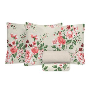 Jogo de Cama King Size 130 Fios Fiori - Vania (7316-3)