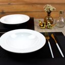 Ver imagem 3 de 8 Jogo Americano Mesa Posta Luxo Restaurante Bar Pvc St Pt