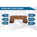 Ver imagem 3 de Cabeceira Cama Box Madeirado Casal/queen Loanda C/ 2 Mesas e 2 Gavetas Jatobá - Santos Andirá
