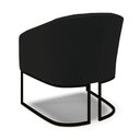 Ver imagem 4 de Cadeira Sala de Jantar Base Industrial Preto Stella Linho D03 - D'Rossi Cor Preto
