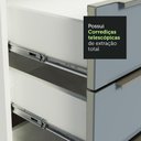 Ver mais imagens de Balcão 60 cm 3 Gavetas Branco/Cinza Lux Madesa