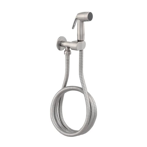 Ducha Higiênica para Banheiro com Acabamento Aço Escovado - Dp8010 Drop Metais