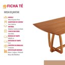 Ver imagem 5 de Mesa para Sala de Jantar Flora 180cm Tampo Barril Laminado