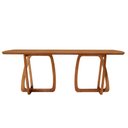 Ver imagem 2 de Mesa para Sala de Jantar Flora 180cm Tampo Barril Laminado