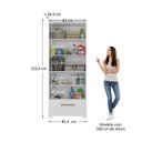 Ver imagem 3 de Armário Multiuso 100% MDF 2 Portas 1 Gaveta Smart Espresso Móveis Branco
