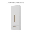 Ver imagem 6 de Armário Multiuso 100% MDF 2 Portas 1 Gaveta Smart Espresso Móveis Branco