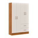 Ver imagem 7 de Guarda Roupa Casal 4 Portas 2 Gavetas 90cm Panama Off White/Cinamomo