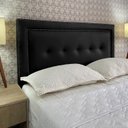 Ver imagem 1 de Cabeceira King 195 Cama Box Diamond 2 Veneza 05 Preto Corano Painel Rbl