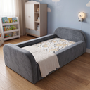 Ver imagem 1 de Cama Baby Soft de Espuma Montável e Desmontável com Colchão:Cinza