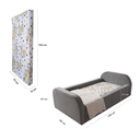 Ver imagem 4 de Cama Baby Soft de Espuma Montável e Desmontável com Colchão:Cinza