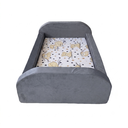 Ver imagem 2 de Cama Baby Soft de Espuma Montável e Desmontável com Colchão:Cinza