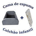 Ver imagem 3 de Cama Baby Soft de Espuma Montável e Desmontável com Colchão:Cinza