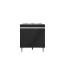 Ver imagem 1 de Balcão Cooktop Andreia Preto 4 ou 5 Bocas - Ajl Móveis Branco