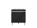 Ver imagem 1 de Balcão Cooktop Andreia Preto 4 ou 5 Bocas - Ajl Móveis Branco