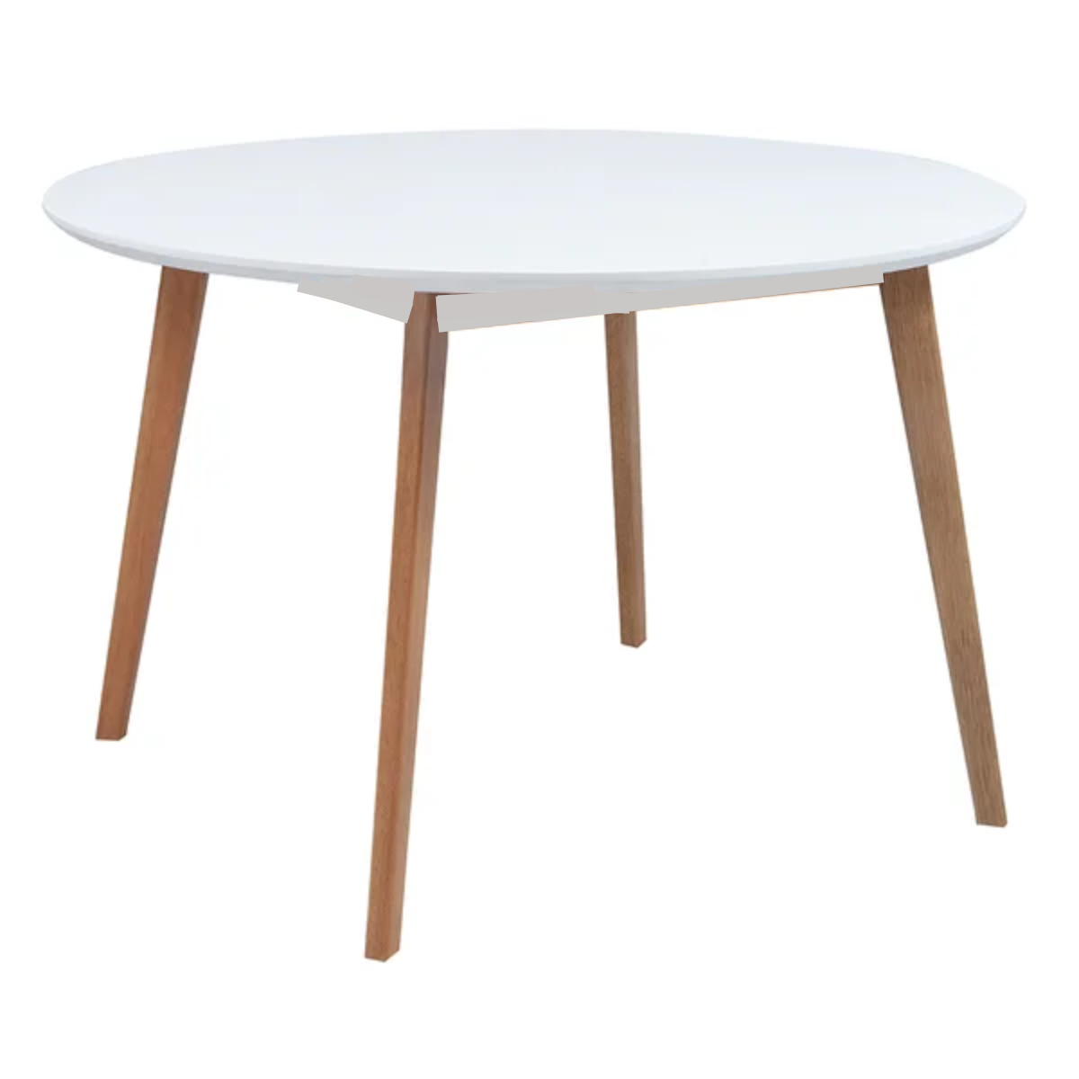 Mesa Leda Sala Jantar Redonda 110cm Mdf Tx Branca