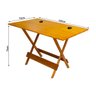 Escrivaninha Dobravel de Madeira 120x70 com Um Furo - Mel - 3