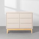 Ver imagem 2 de Cômoda Theo 6 Gavetas com Pés Square Natural - Areia Abra Casa