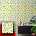 Ver imagem 2 de Papel de Parede Infantil Leão Girafa Elefante Decorativo Infantil Autocolante 3m