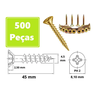 Parafuso para Madeira Chipboard Chata Phillips 4,5 X 45 - Caixa 500 Peças - 1