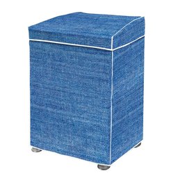 Capa Maquina de Lavar Grossa Flanelada Jeans até 15kg - 1