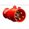 Plugue Steck Industrial Newkon 3P+T 16A 380/440V N-4076 Vermelho 6H - 1