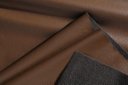Ver imagem 4 de Poltrona Womb Chair com Puff em Couro Ecológico - Marrom