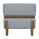 Ver imagem 5 de Puff Recamier Kodama para Cama de Solteiro 100cm Pé Castanho Cinza Bouclé