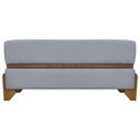 Ver imagem 7 de Puff Recamier Kodama para Cama de Solteiro 100cm Pé Castanho Cinza Bouclé
