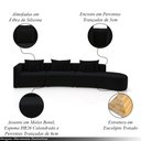 Ver imagem 3 de Sofá Curvo Decorativo Kimiko 427cm 5 Lugares Sala de Estar com Chaise Veludo Preto G52 - Gran Belo
