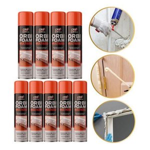 Espuma Expansiva Orbi Foam 460ml 280g Caixa com 9 Unidades